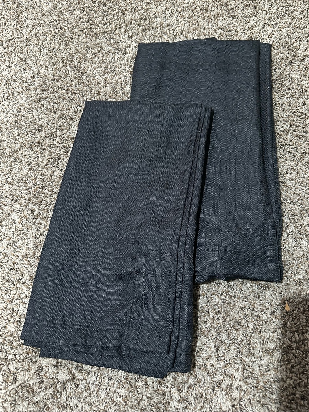 Mainstays Charcoal Textured Curtain Panels